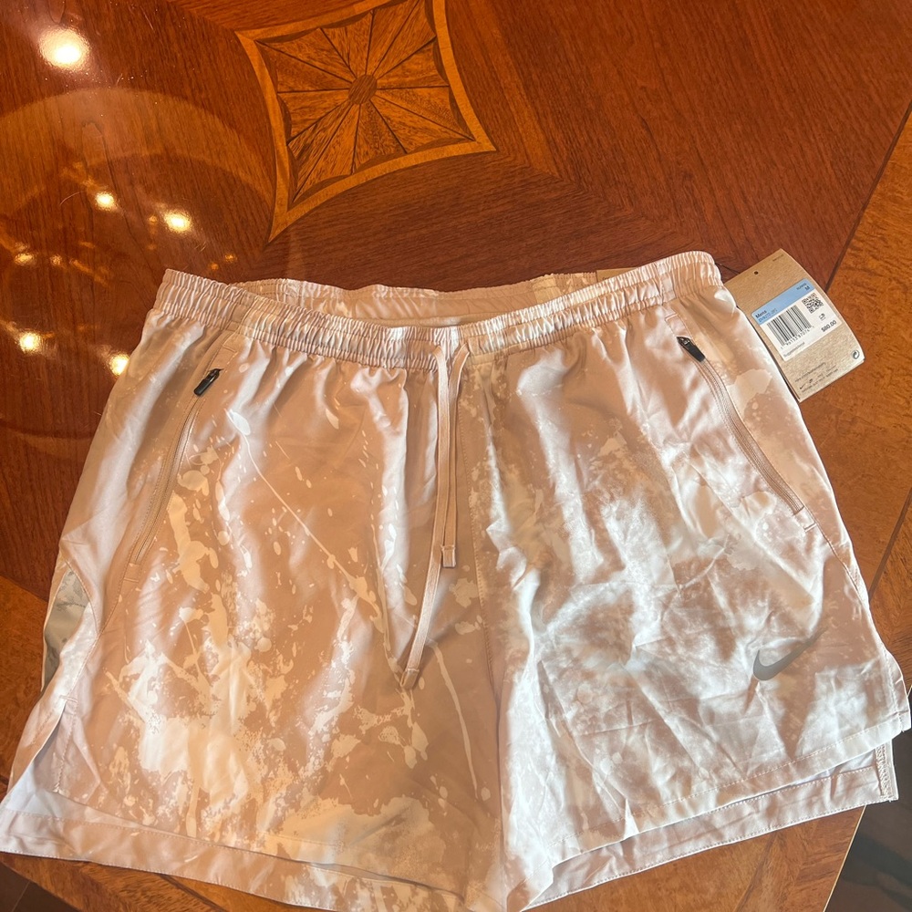 Nike Beige Camouflage Running Shorts